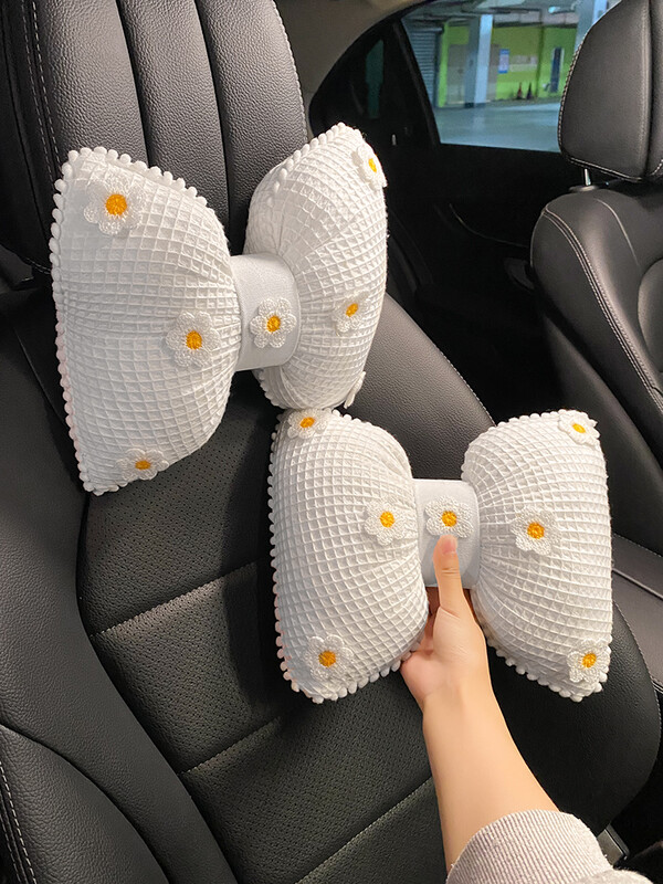 Floare de desene animate nou sosire patru anotimpuri suport lombar universal mașină talie pernă gât tetiera ornament interior mașină