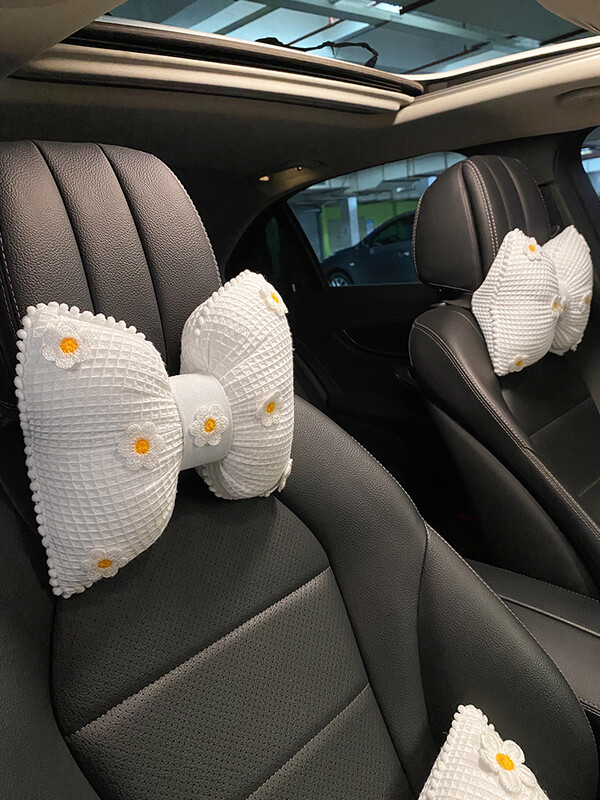 Floare de desene animate nou sosire patru anotimpuri suport lombar universal mașină talie pernă gât tetiera ornament interior mașină