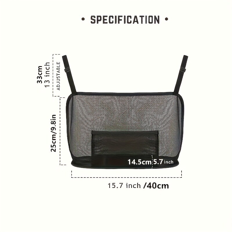 1 vnt. itin didelis drobinis automobilio laikymo krepšys – pagrindinis daugelio transporto priemonių modelių auto priedas, patvarus telefono laikiklis ir kt.