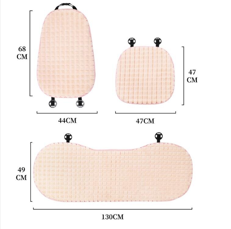 Husă universală pentru scaun auto din pluș, blană de iepure, asemănătoare cu părul de protecție pentru scaun, costum de iarnă pentru majoritatea accesoriilor de interior pentru perne auto