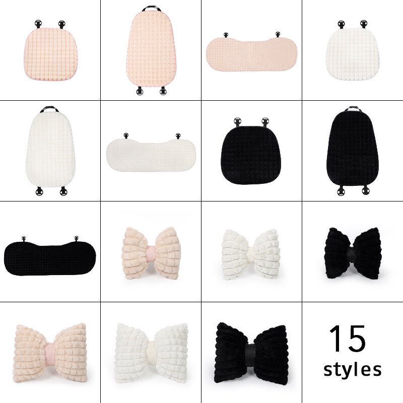 Husă universală pentru scaun auto din pluș, blană de iepure, asemănătoare cu părul de protecție pentru scaun, costum de iarnă pentru majoritatea accesoriilor de interior pentru perne auto