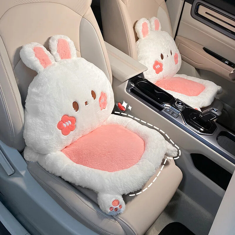 Pernă de pernă pentru scaune de mașină cu desene animate drăguță și suport lombar Husă de pernă moale confortabilă pentru scaune pentru auto Decorare interioară Accesorii pentru mașină