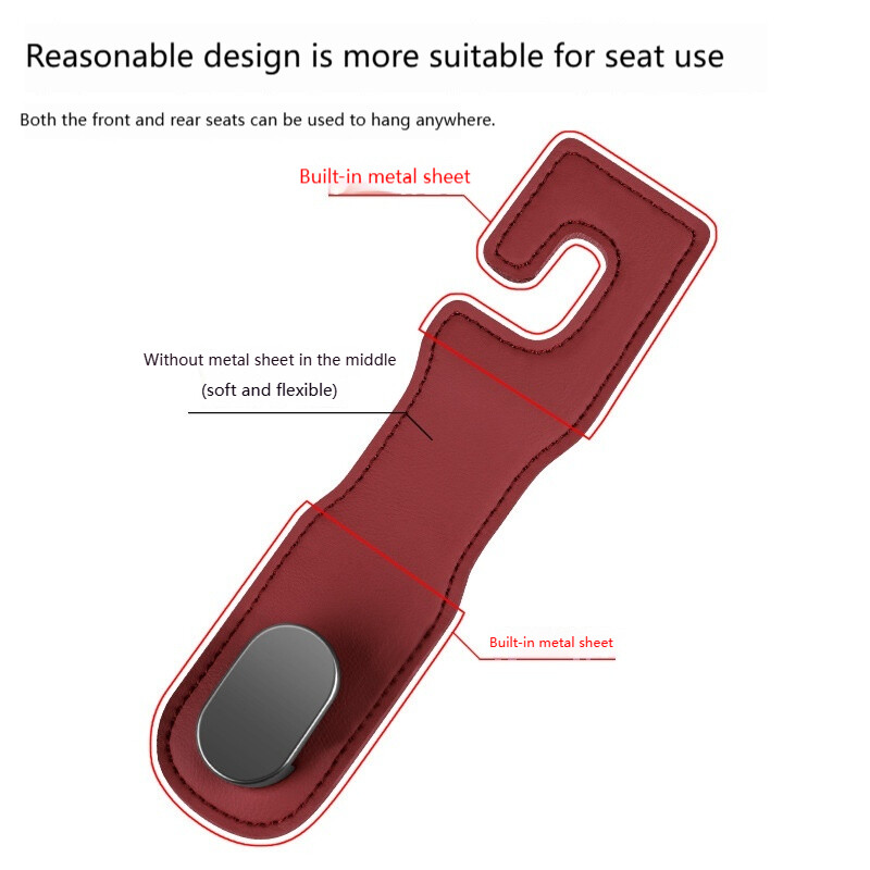 Кука за столче за кола Чанта за съхранение на задната предна седалка Чанта за съхранение Малка кука Облегалка за глава Куки за съхранение Многофункционална кука в колата