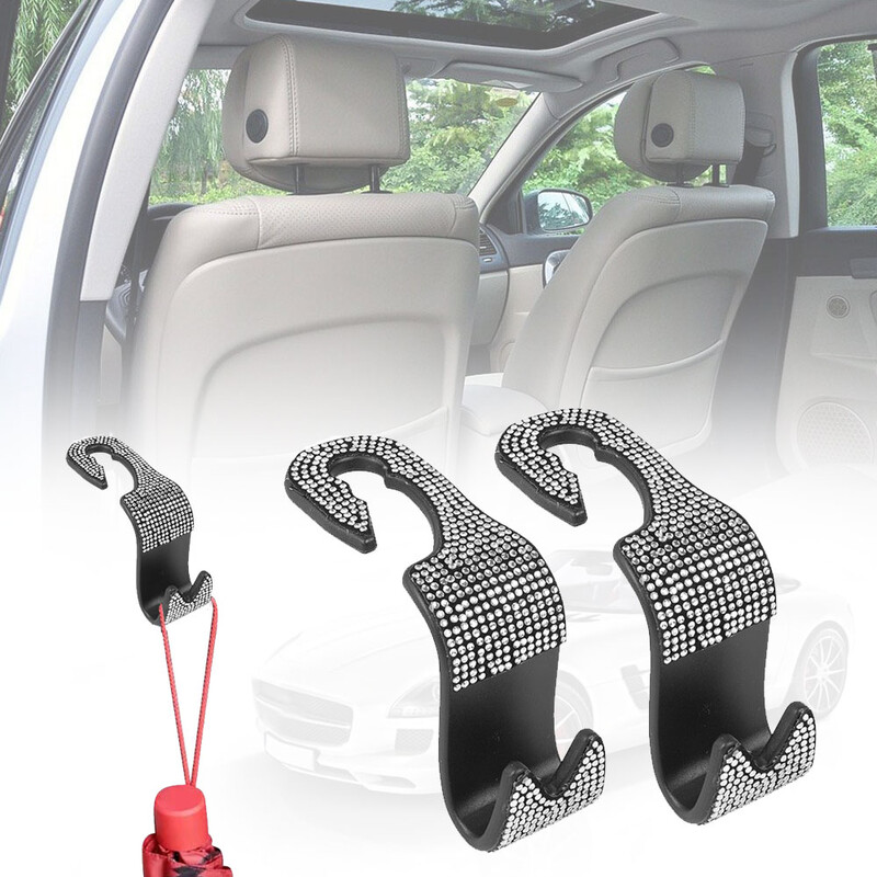 2tk Universaalsed autotarvikud auto kivist dekoratiivkonks Autoistme seljatoe riidepuu konks Auto peatoe hoiustamiskonks