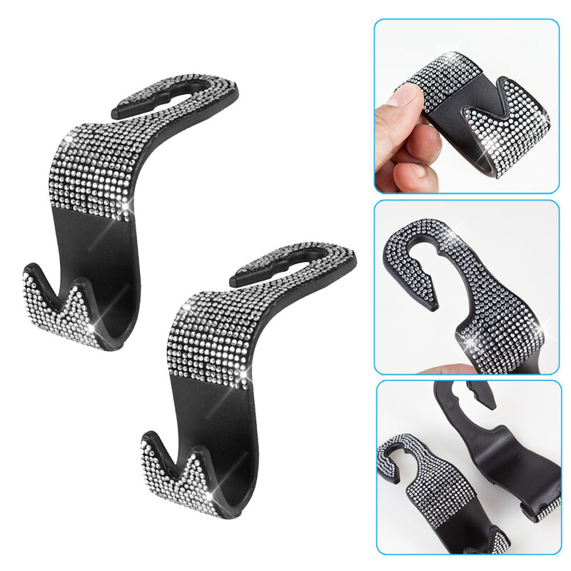 2tk Universaalsed autotarvikud auto kivist dekoratiivkonks Autoistme seljatoe riidepuu konks Auto peatoe hoiustamiskonks