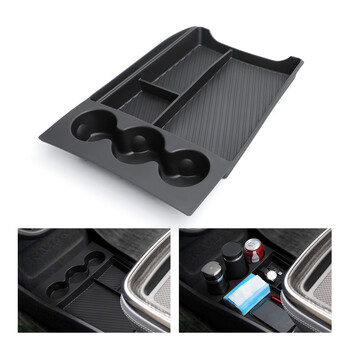 για το RIVIAN R1T Storage Box TPE Car Central Lower Layer Tray Organizer Αξεσουάρ Τακτοποίηση