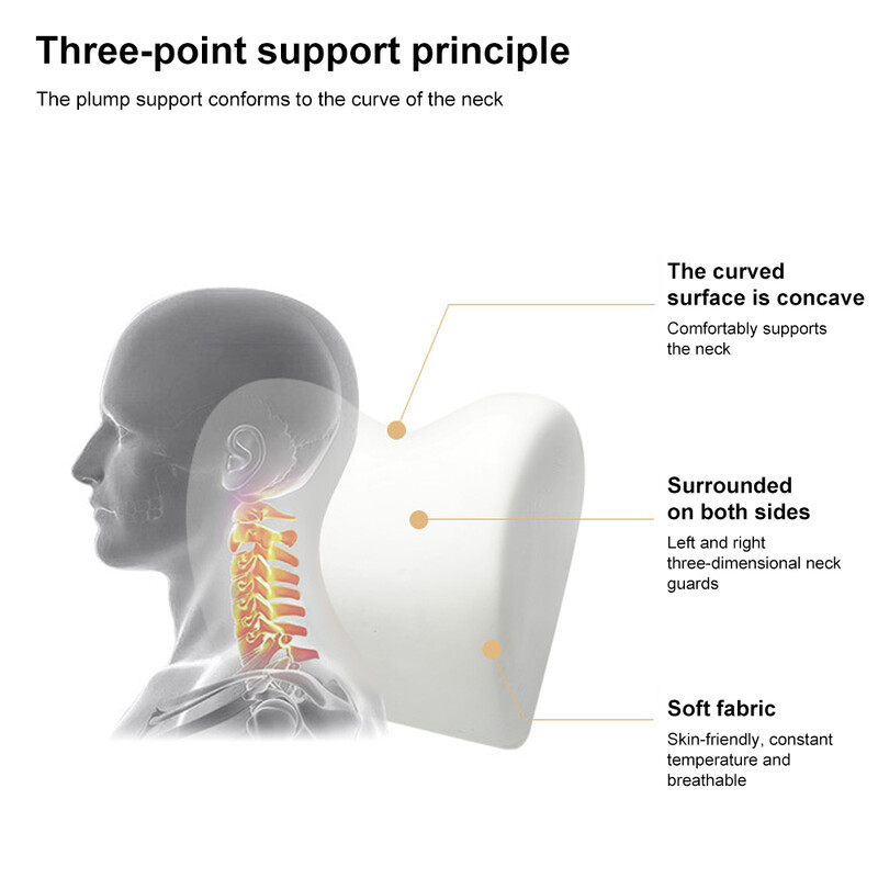 Jastuk za naslon za glavu za automobil Naslon za glavu Jastuk za potporu za glavu Prozračna memorijska pjena za automobil Slow Rebound Guard Lumbalni jastuk za automobil Univerzalni