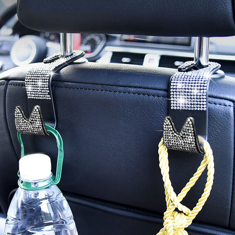 2tk Universaalne auto kivist dekoratiivkonks autoistme seljatoe riidepuu konks Auto peatoe hoiukoht Korraldaja konks autotarvikud