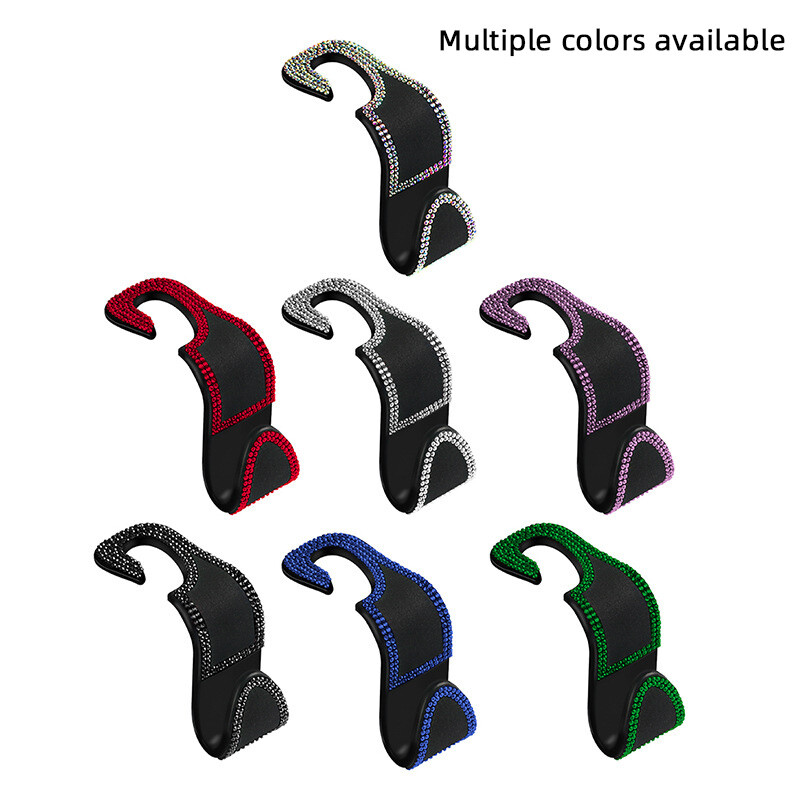 Kvaliteetne, suure kandevõimega autoistme konksuga peatoe riidepuu, rombidega Moodsad istme seljatoe konksu tarvikud