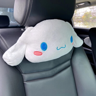 Desen animat Cinnamoroll Tetiera pentru mașină Pernă de siguranță pentru gât Scaun Suport pentru gât Pernă pentru talie Tetiera Husă centură de siguranță Accesorii auto