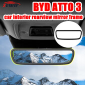 ZLWR BYD Atto3 husă de protecție pentru oglinda retrovizoare interioară, material siliconic, decorațiuni auto, cadru decorativ, material siliconic