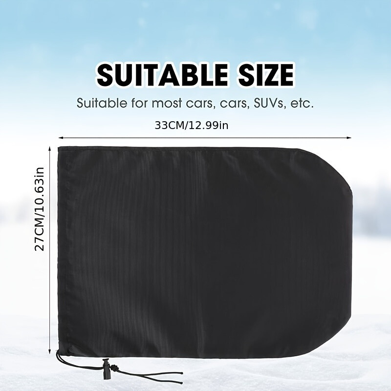 1Pora automobilio galinio vaizdo šoninio veidrodėlio apsauginis dangtelis Automatinis šoninis veidrodėlis, apsaugantis nuo šalčio, sniego dangčiai nuo lietaus Išoriniai veidrodėlių dangteliai
