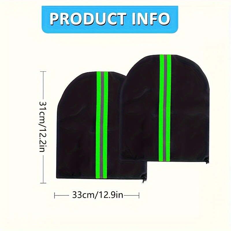 1 paar veekindlaid küljepeegli katteid automaatse tahavaate kaitsekattega helkurribaga autosõidukitele Winter Freeze Frost S
