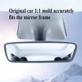 2 buc/set husă de protecție din silicon pentru oglindă retrovizoare auto pentru decorarea interioară, potrivită pentru Tesla Model 3/Y