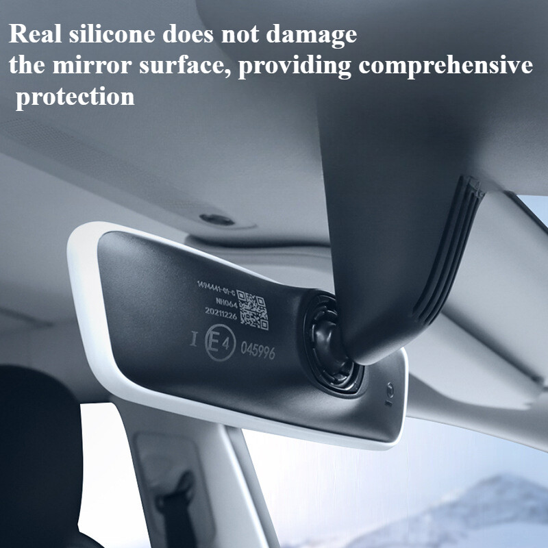 2 buc/set husă de protecție din silicon pentru oglindă retrovizoare auto pentru decorarea interioară, potrivită pentru Tesla Model 3/Y