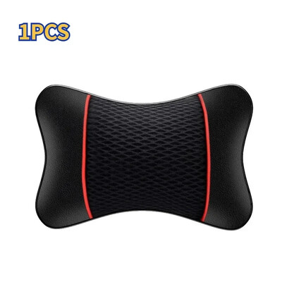 Perne de mașină tricotate din piele Tetiera Pernă pentru gât Suport pentru cap Accesorii pentru scaune Auto Pernă de siguranță neagră Decor universal