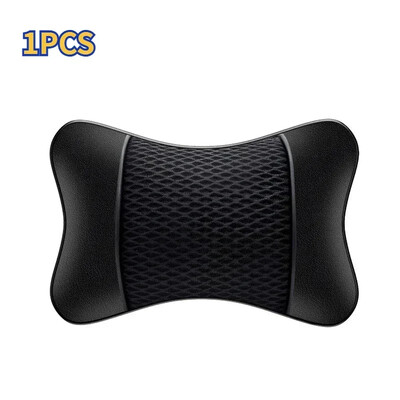 Perne de mașină tricotate din piele Tetiera Pernă pentru gât Suport pentru cap Accesorii pentru scaune Auto Pernă de siguranță neagră Decor universal