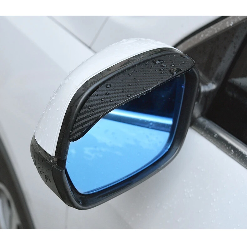 2-dijelni retrovizor za zaštitu od kiše za obrve Zadebljana navlaka za obrve s teksturom karbonskih vlakana Univerzalni štitnik za retrovizore