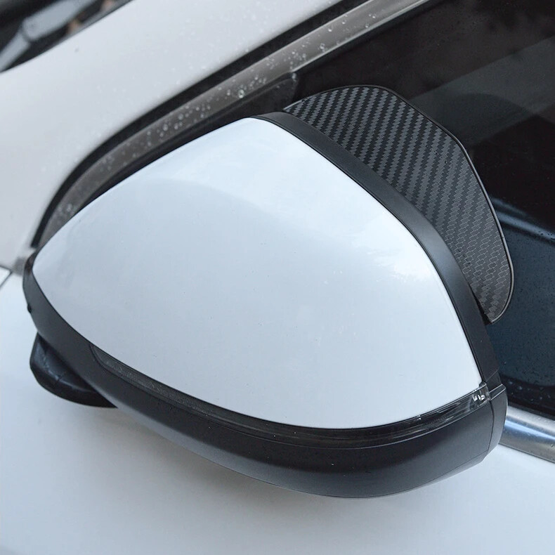 2-dijelni retrovizor za zaštitu od kiše za obrve Zadebljana navlaka za obrve s teksturom karbonskih vlakana Univerzalni štitnik za retrovizore