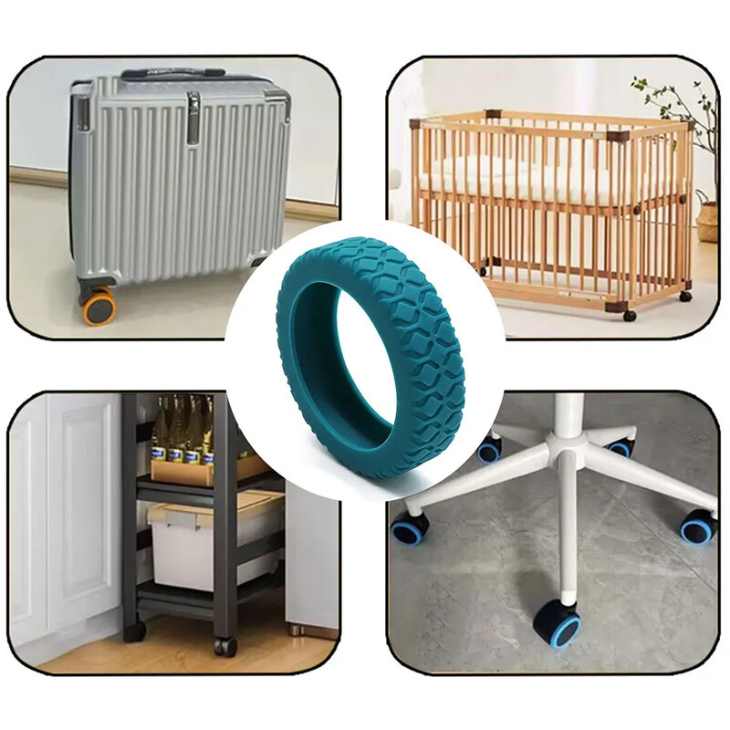 4/8 buc. Valize de călătorie Husă de protecție pentru roți, silicon anti-alunecare, rezistentă la uzură, silențioasă, pentru roată pentru bagaje de mână