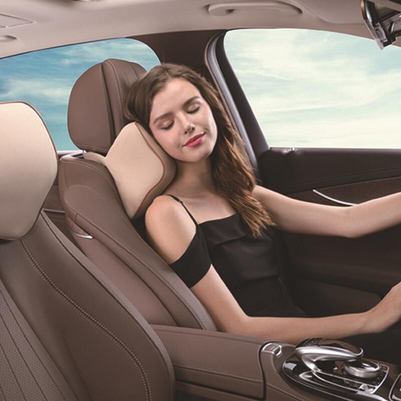 Pernă de gât pentru mașină Pernă moale din spumă cu memorie cu suport pentru gât Perna de scaun pentru bărbați Accesorii pentru conducerea mașinii pentru călătorii rutiere