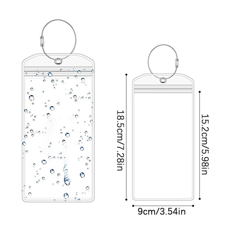 Prozirna oznaka za prtljagu Oznaka s imenom prtljage Držač naljepnice s adresom za kovčeg Prijenosna oznaka Putni pribor