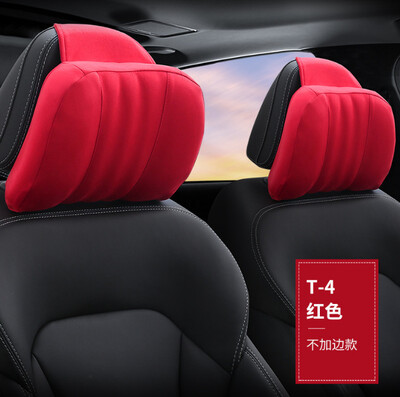 1kom jastuka za autosjedalicu jednostavan naslon za glavu automobila flis tkanina jastuk za vrat memorijska pjena naslon za glavu potpora za struk potpora za automobile