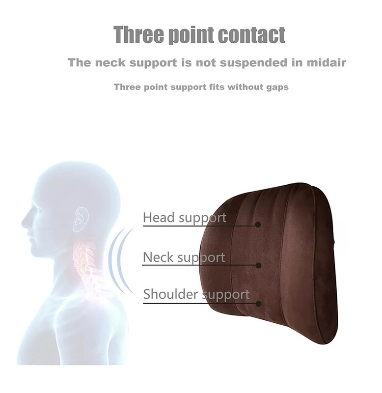 1kom jastuka za autosjedalicu jednostavan naslon za glavu automobila flis tkanina jastuk za vrat memorijska pjena naslon za glavu potpora za struk potpora za automobile