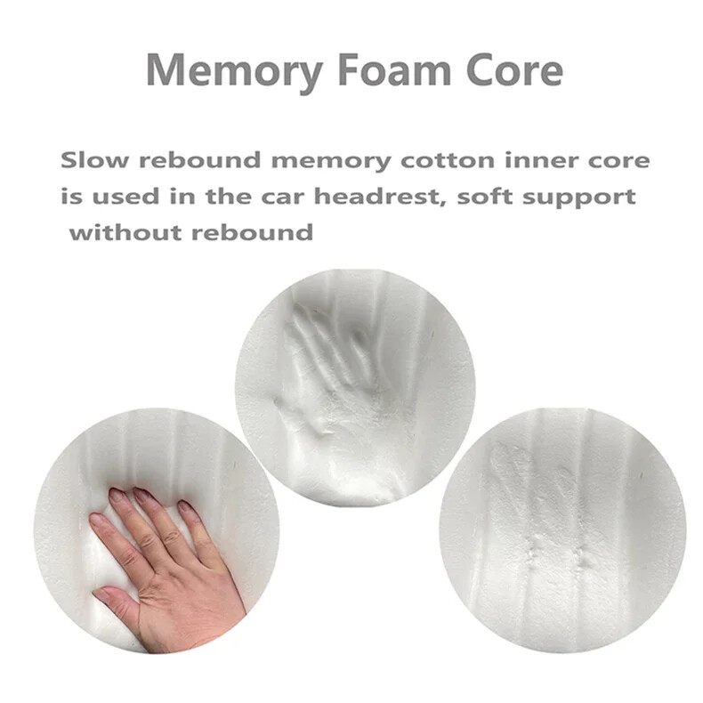 1kom jastuka za autosjedalicu jednostavan naslon za glavu automobila flis tkanina jastuk za vrat memorijska pjena naslon za glavu potpora za struk potpora za automobile