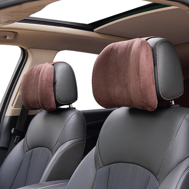 1kom jastuka za autosjedalicu jednostavan naslon za glavu automobila flis tkanina jastuk za vrat memorijska pjena naslon za glavu potpora za struk potpora za automobile