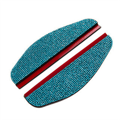 2 τμχ Καθρέφτης αυτοκινήτου Rhinestone Rearview Car Rain Φρύδι Αδιάβροχο Πλαϊνό Καθρέφτη Αυτοκινήτου Πίσω Αλεξήλιο Ασπίδα Ασπίδας Αυτοκινήτου Αξεσουάρ αυτοκινήτου