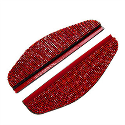 2 τμχ Καθρέφτης αυτοκινήτου Rhinestone Rearview Car Rain Φρύδι Αδιάβροχο Πλαϊνό Καθρέφτη Αυτοκινήτου Πίσω Αλεξήλιο Ασπίδα Ασπίδας Αυτοκινήτου Αξεσουάρ αυτοκινήτου