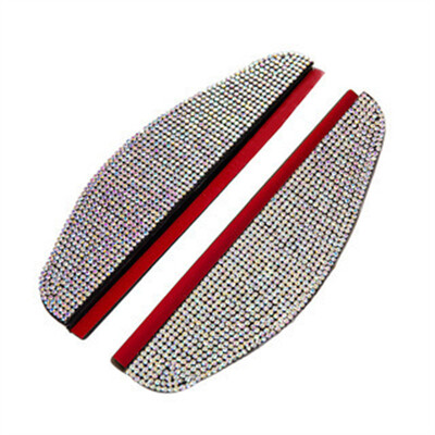 2 τμχ Καθρέφτης αυτοκινήτου Rhinestone Rearview Car Rain Φρύδι Αδιάβροχο Πλαϊνό Καθρέφτη Αυτοκινήτου Πίσω Αλεξήλιο Ασπίδα Ασπίδας Αυτοκινήτου Αξεσουάρ αυτοκινήτου