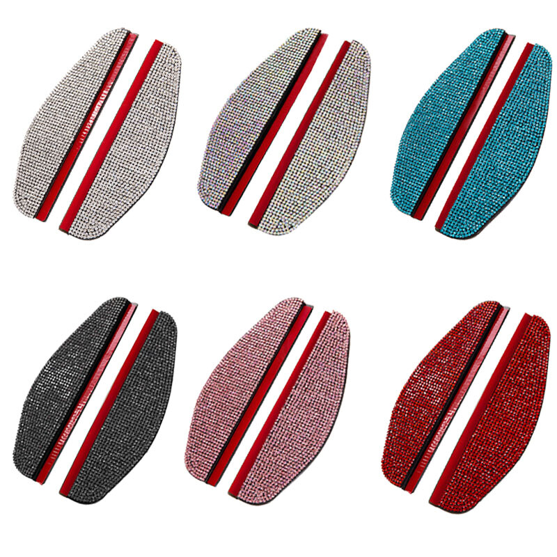 2 vnt Kalnų krištolinis automobilio galinio vaizdo veidrodis nuo lietaus antakių vandeniui atsparus automobilio šoninis galinio vaizdo veidrodėlis nuo saulės skydelio gaubtas nuo lietaus automobilio priedai