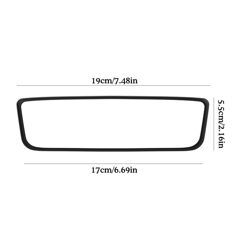 Skirta „Tesla Y 2023“ vidaus priedams galinio vaizdo veidrodžio apsaugai, silikono dekoro rėmo apsaugai, silikoninei juostelei