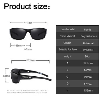 Polarized Sunglasses Men Designer HD Driving Sunglasses Fashion Ανδρικά γυαλιά ψαρέματος UV400 για οδηγούς αυτοκινήτων Gafas Dirt Bike Moto