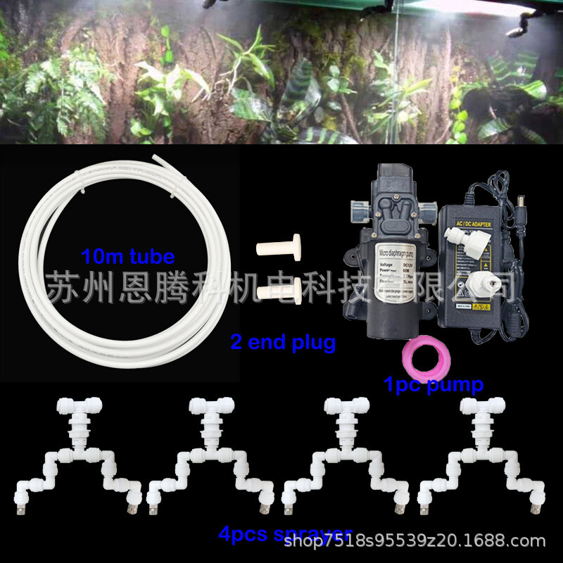 Rainforest Reptile Spray 360 Sistem de răcire cu apă reglabil pentru animale de companie Pulverizator Rainforest pentru reptile conectat