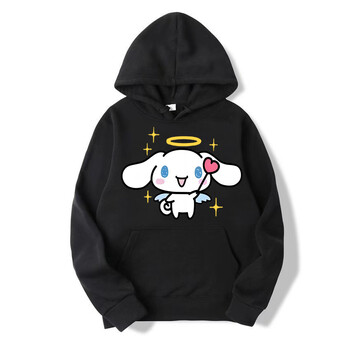 Ново модно дамско суичър Cinnamoroll Kuromi Family от 2024 г Количка