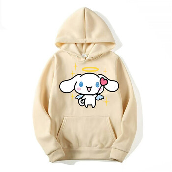 Ново модно дамско суичър Cinnamoroll Kuromi Family от 2024 г Количка