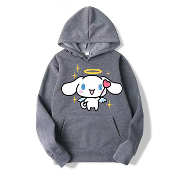 Ново модно дамско суичър Cinnamoroll Kuromi Family от 2024 г Количка