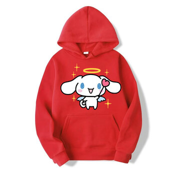 Ново модно дамско суичър Cinnamoroll Kuromi Family от 2024 г Количка