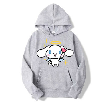 Ново модно дамско суичър Cinnamoroll Kuromi Family от 2024 г Количка