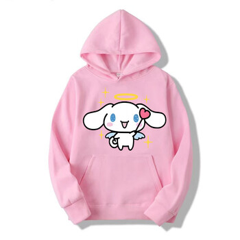 Ново модно дамско суичър Cinnamoroll Kuromi Family от 2024 г Количка