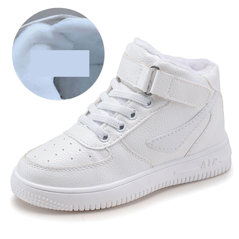 Berniukams ir mergaitėms 2024 m. pavasario nauji aksominiai sportbačiai vaikiški balti batai vyriški ir vyresni vaikiški aukštakulniai batai pradinių klasių mokiniams laisvalaikio