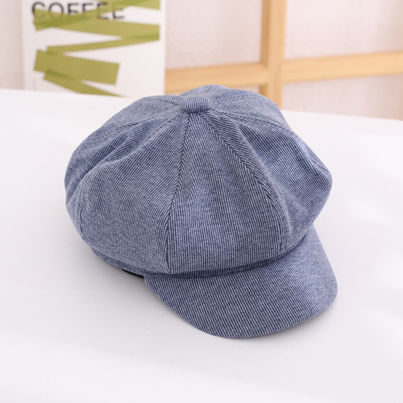 Pălării de toamnă și iarnă pentru fete, pălării octogonale coreene la modă, berete casual noi 2021 pentru băieți, la modă pentru băieți și fete