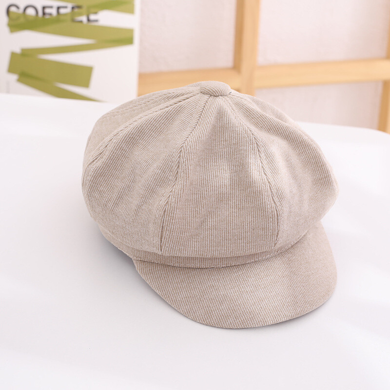 Pălării de toamnă și iarnă pentru fete, pălării octogonale coreene la modă, berete casual noi 2021 pentru băieți, la modă pentru băieți și fete