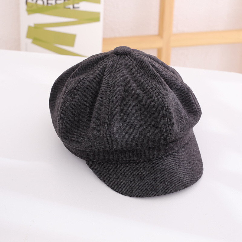 Pălării de toamnă și iarnă pentru fete, pălării octogonale coreene la modă, berete casual noi 2021 pentru băieți, la modă pentru băieți și fete