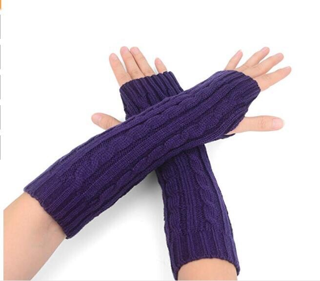 Vyriškos ir moteriškos rudeninės ir žiemos vilnonės šiltos megztos puspirštinės pirštinės žieminės figūros pasukimas trumpos pirštinės rankovės rankovės didmeninė prekyba