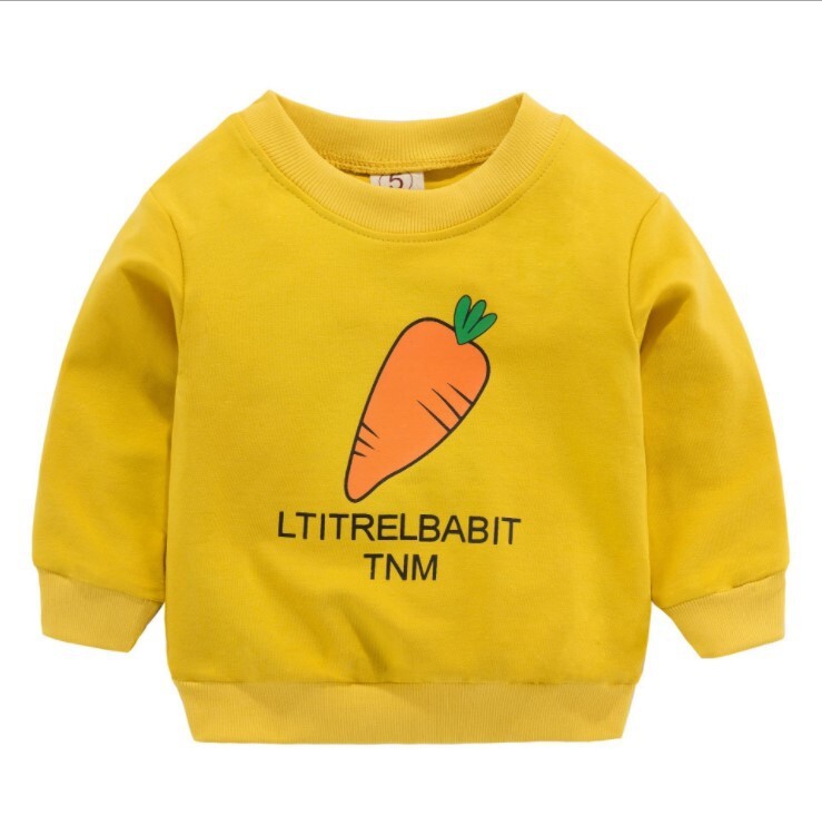 Πουλόβερ για άνοιξη και φθινόπωρο 2021 Νέα παιδικά ρούχα Χονδρική Παιδική μακρυμάνικη μπλούζα για αγόρια και κορίτσια Πουκάμισο με κάτω βαμβακερό πουλόβερ Κατασκευαστής