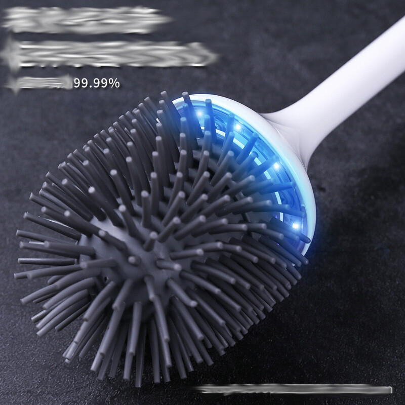 Perie de toaleta electrica din silicon perie de curatare perie de toaleta baie fara unghi mort perie de toaleta sterilizare cu maner lung